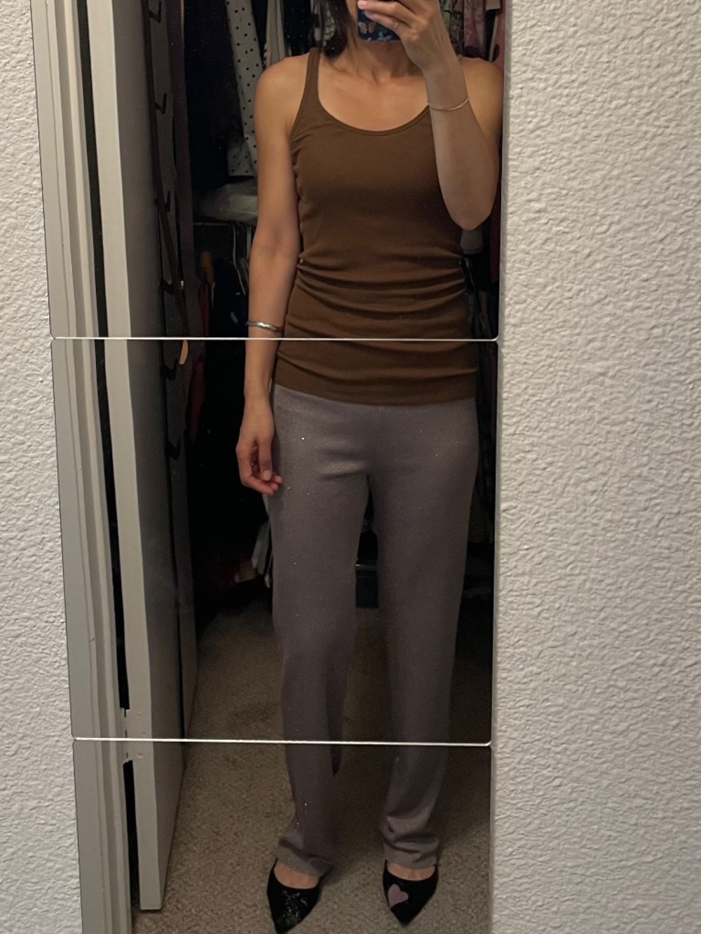 Iceberg Gray Sparkly Pants in Excellent condition, size 4-6